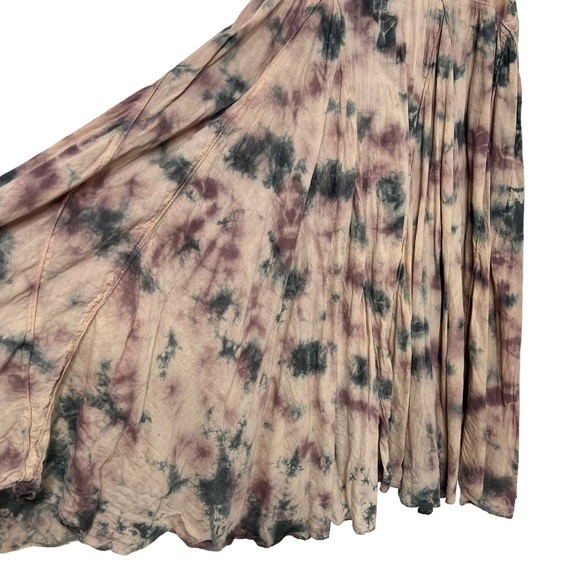 NOW & THEN Tie Dye Bohemian Beachy Boho Convertible Skirt Dress Small - Picture 8 of 11